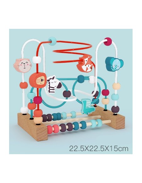 Drewniany labirynt edukacyjny