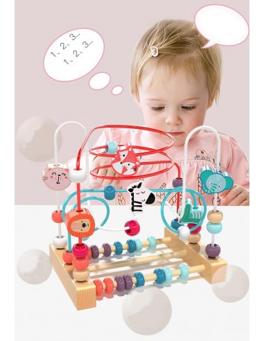 Drewniany labirynt edukacyjny