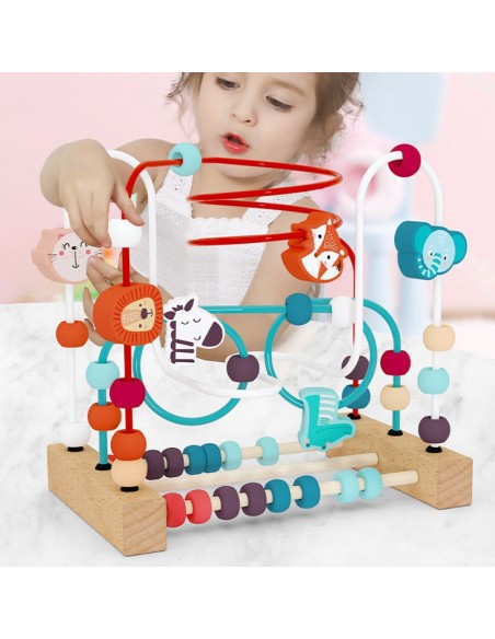 Drewniany labirynt edukacyjny