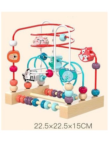 Drewniany labirynt edukacyjny