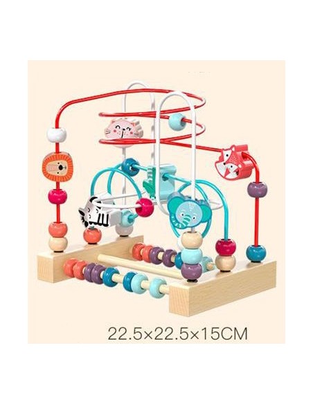 Drewniany labirynt edukacyjny