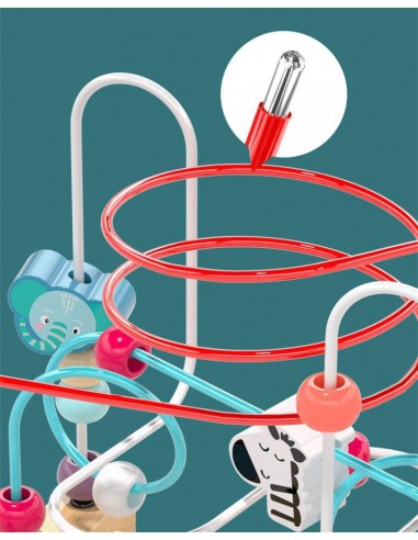 Drewniany labirynt edukacyjny