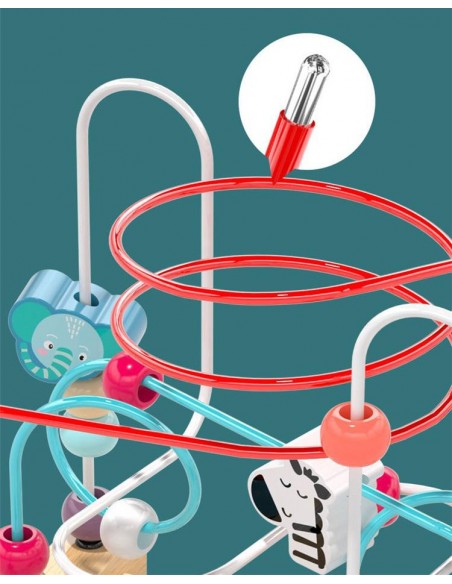 Drewniany labirynt edukacyjny