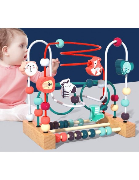 Drewniany labirynt edukacyjny