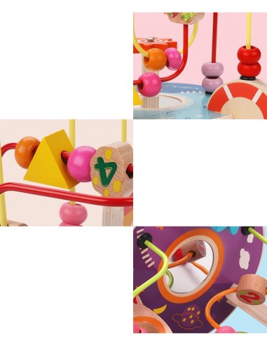 Drewniany labirynt edukacyjny rakieta