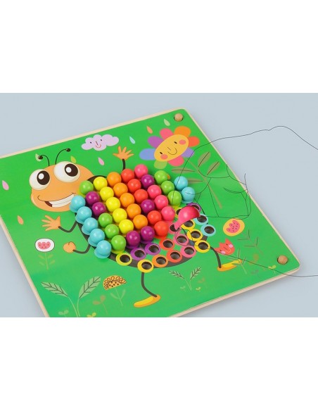 Drewniane klocki grzybki