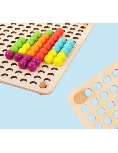 Drewniane klocki grzybki