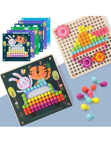 Drewniane klocki grzybki