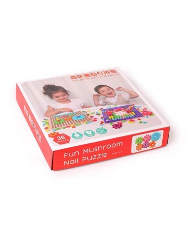 Drewniane klocki grzybki