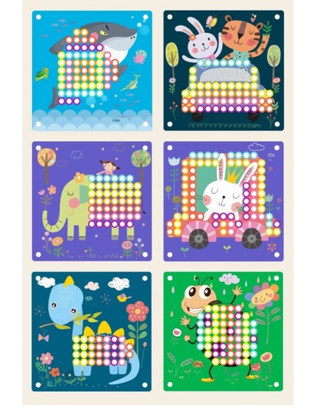 Drewniane klocki grzybki