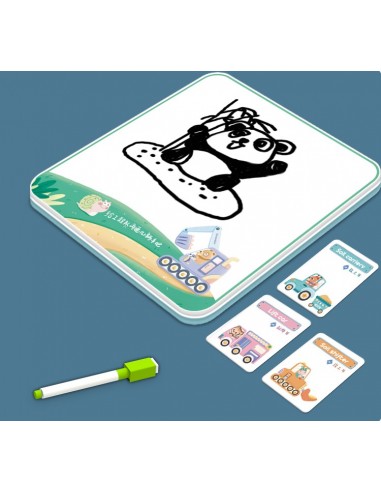 Drewniane klocki magnetyczne pojazdy