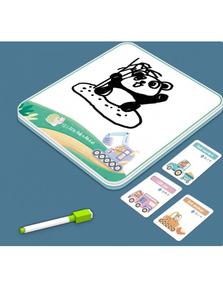 Drewniane klocki magnetyczne pojazdy