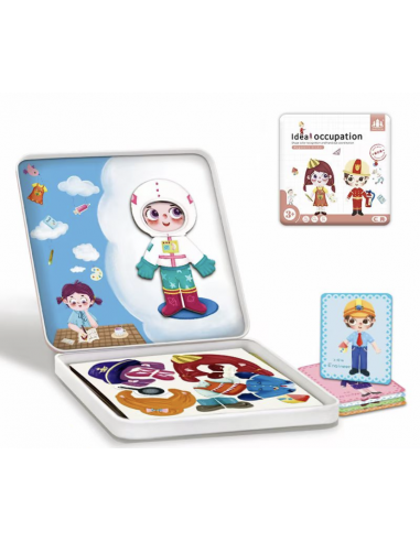 Drewniane klocki magnetyczne ubrania