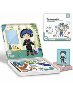 Drewniane klocki magnetyczne ubrania 2