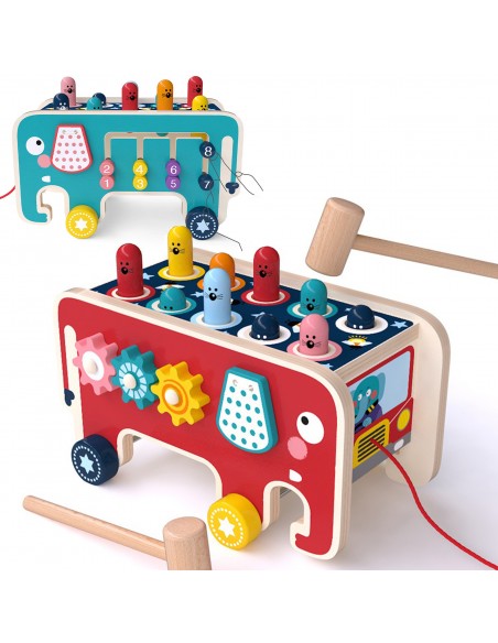 Wbijak drewniany Słoń autobus