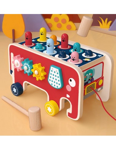 Wbijak drewniany Słoń autobus