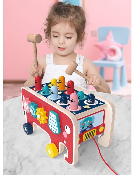 Wbijak drewniany Słoń autobus