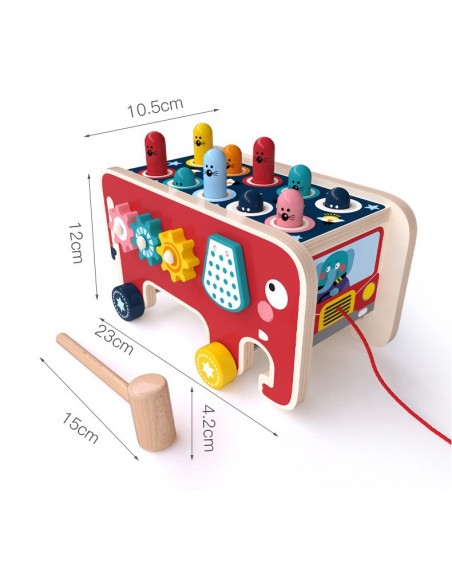 Wbijak drewniany Słoń autobus