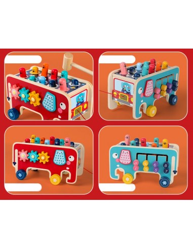 Wbijak drewniany Słoń autobus