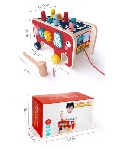 Wbijak drewniany Słoń autobus