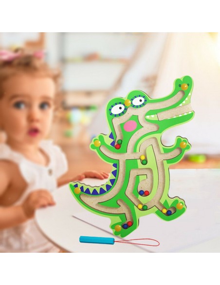 Drewniany labirynt Krokodyl