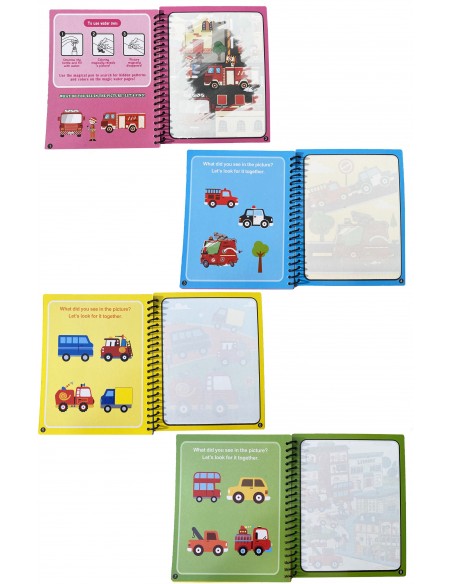 KSIĄZECZKA Z PISAKIEM WODNYM straż pożarna19x15cm