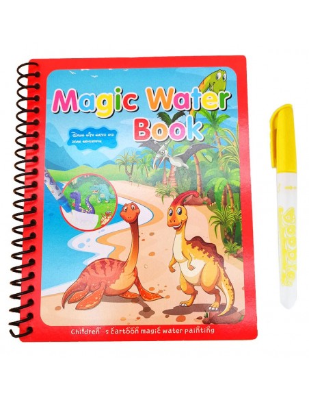 KSIĄZECZKA Z PISAKIEM WODNYM dnozaury19x15cm