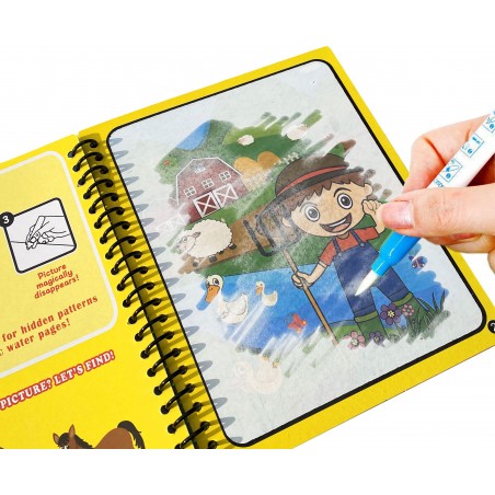 KSIĄZECZKA Z PISAKIEM WODNYM farma19x15cm