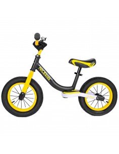 Rowerek biegowy pompowane koła 12' NICEkids CZARNO ŻÓŁTY  2