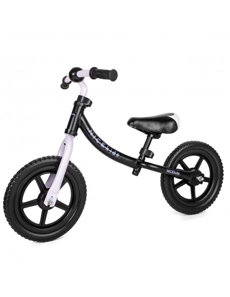 Rowerek biegowy 12' NICEkids CZARNO BIAŁY