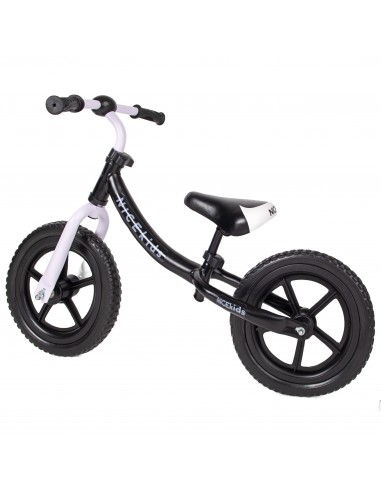 Rowerek biegowy 12' NICEkids CZARNO BIAŁY