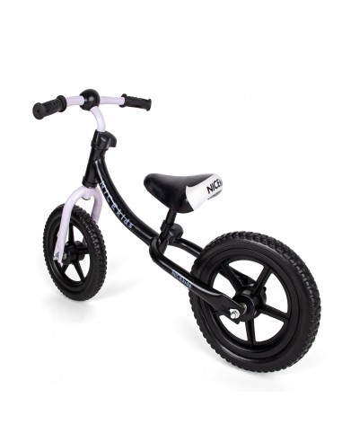Rowerek biegowy 12' NICEkids CZARNO BIAŁY