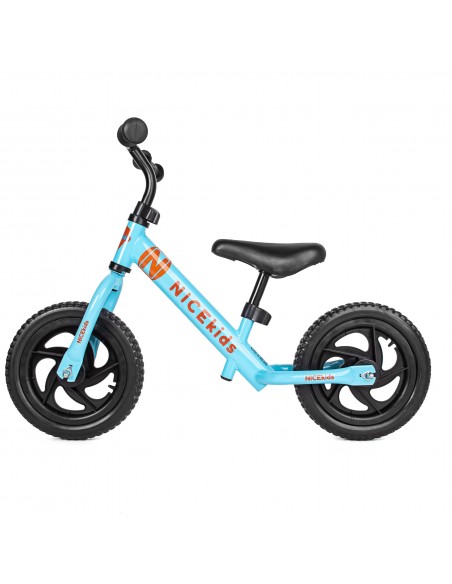 Rowerek biegowy 12' NICEkids NIEBIESKI POMARAŃCZOWY