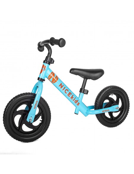 Rowerek biegowy 12' NICEkids NIEBIESKI POMARAŃCZOWY