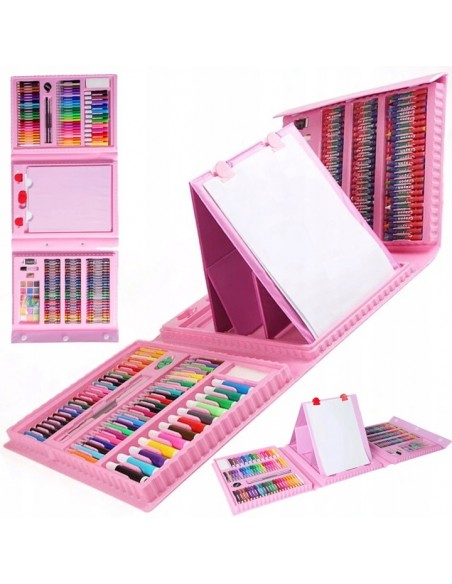 ZESTAW ARTYSTYCZNY DO MALOWANIA W WALIZCE 208 SZT