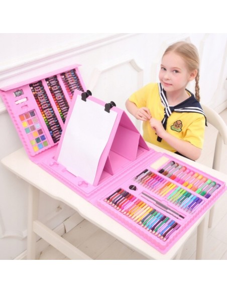 ZESTAW ARTYSTYCZNY DO MALOWANIA W WALIZCE 208 SZT