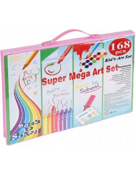 ZESTAW ARTYSTYCZNY DO MALOWANIA W WALIZCE 168 EL.