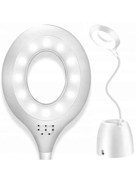 LAMPKA BIURKOWA LED BIAŁA Z POJEMNIKIEM