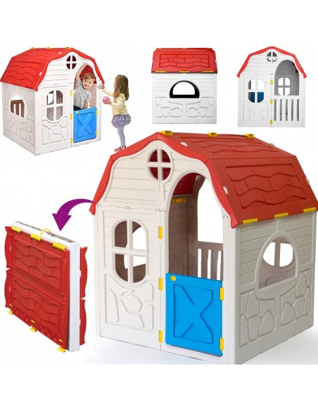 DUŻY SKŁADANY DOMEK DLA DZIECI DO OGRODU