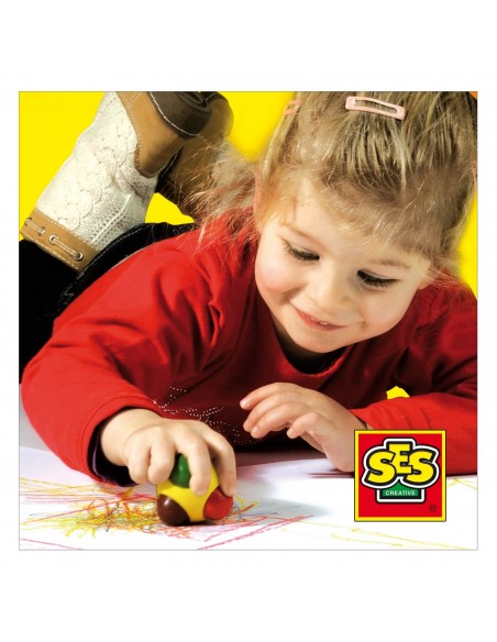 Kredki w kuli - 6 kolorów SES