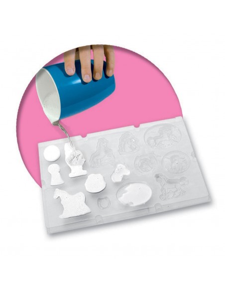 Fantazyjne Koniki - odlewy gipsowe + brokat SES