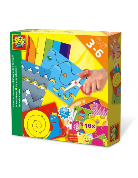 Uczę się używać nożyczek - 16 kart + bezpieczne nożyczki SES