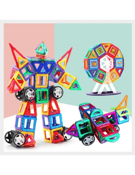 Klocki magnetyczne konstrukcyjne zestaw 59 el. 630