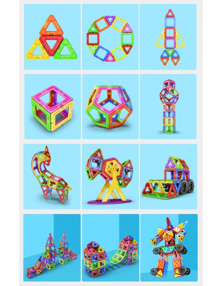 Klocki magnetyczne konstrukcyjne zestaw 36 el. 626