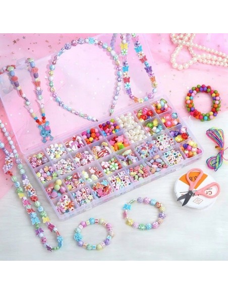 ZESTAW KORALIKÓW DO ROBIENIA BRANSOLETEK OPASEK KORALIKI