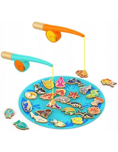 ŁOWIENIE RYBEK GRA DREWNIANE RYBKI DO...