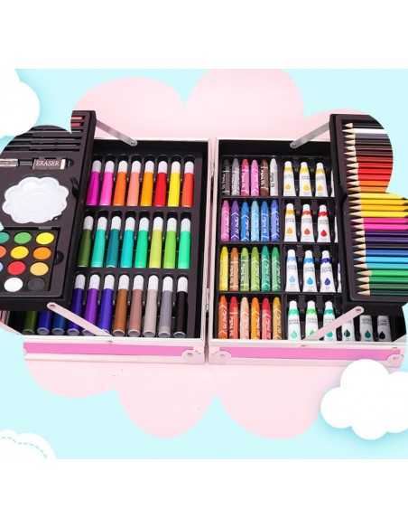 ZESTAW ARTYSTYCZNY DO MALOWANIA WALIZKA JEDNOROŻEC RÓŻOWA