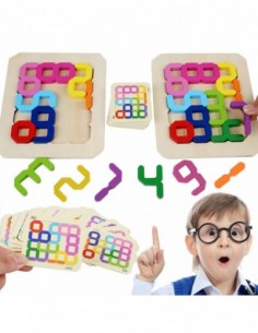 DREWNIANA UKŁADANKA GRA...