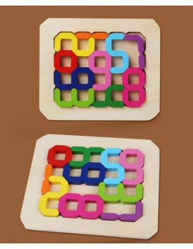 DREWNIANA UKŁADANKA GRA LOGICZNA...