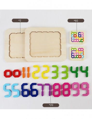 DREWNIANA UKŁADANKA GRA LOGICZNA...